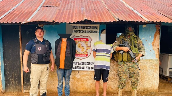 Operativo en Yby Yaú termina con tres supuestos miembros del PCC detenidos