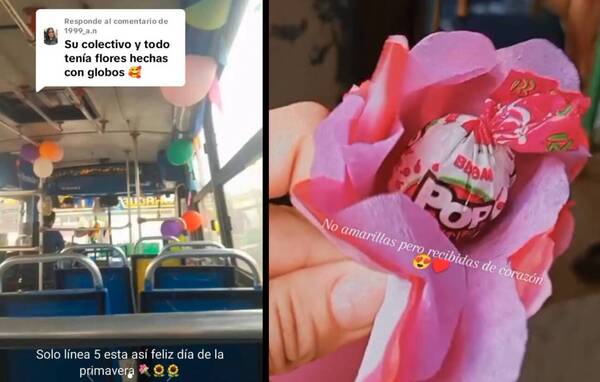 [VIDEO] ¡Pero qué dulzura! Un chofer tuvo un “flor” de gesto con sus pasajeras: lo aplauden en redes