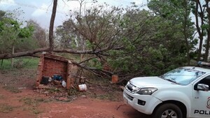 Tormenta provocó destrozos en el Este