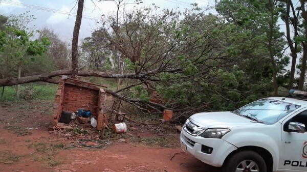 Tormenta provocó destrozos en el Este