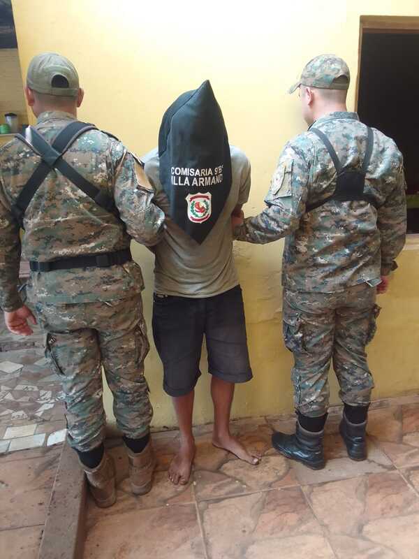 Aprehenden a joven por amenazar a su madre con un hacha en Barrio San Luis