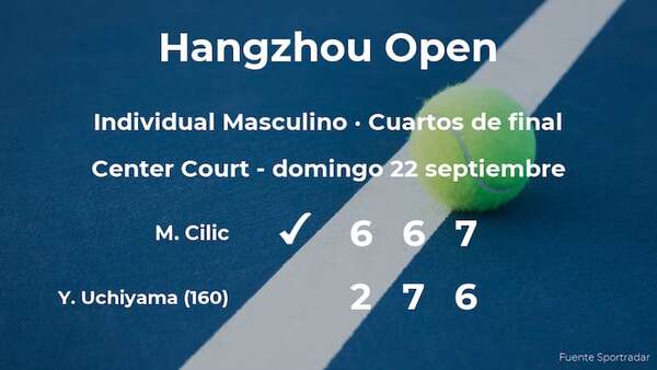 Marin Cilic jugará en la siguiente ronda tras eliminar a Yasutaka Uchiyama - Tenis - ABC Color