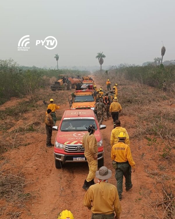 Refuerzan personal para el combate a incendios forestales en la zona de Chovoreca - .::Agencia IP::.