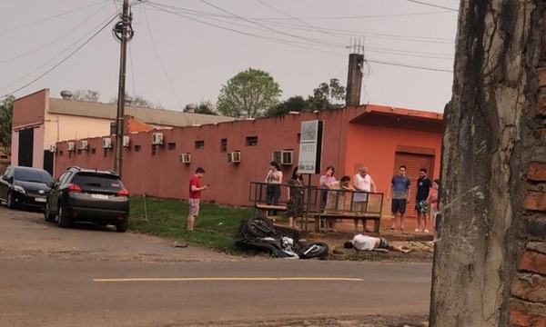 Motociclista muere en accidente de tránsito en Coronel Oviedo - OviedoPress