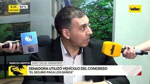 Uso discrecional de vehículo del Congreso: Zenaida tenía orden de trabajo “global”  - ABC Noticias - ABC Color