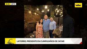 Latorre “investiga” a Jatar, pero también celebra con él  - ABC Noticias - ABC Color