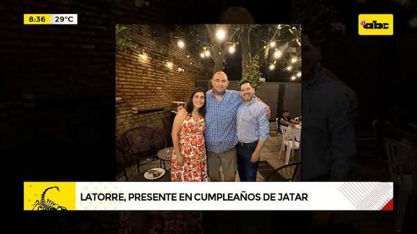 Latorre “investiga” a Jatar, pero también celebra con él  - ABC Noticias - ABC Color