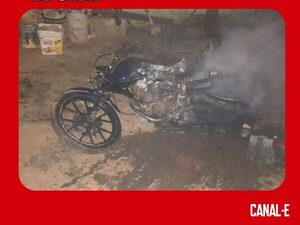 QUEMÓ LA MOTO DE SU CUÑADO “DE ONDA”