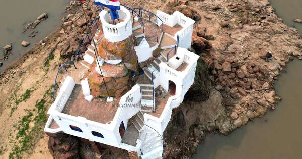 La Nación / Reaparece la base rocosa del castillo del Peñón