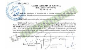 Rechazan in límine acción presentada contra elevación a juicio de causa a presuntos testaferros de “Cabeza Branca”