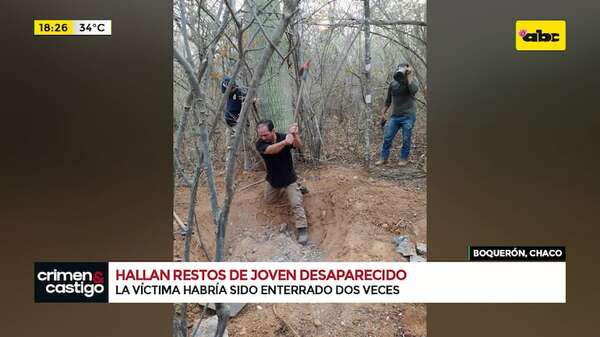 Hallan restos de joven desaparecido en el Chaco: “la hipótesis es el tinte pasional”, según fiscala - Crimen y castigo - ABC Color