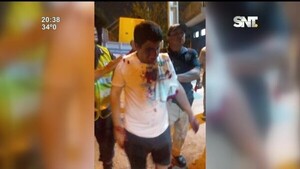 Hincha herido durante un encuentro deportivo - SNT