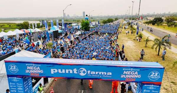 La Nación / Exitosamente se llevó a cabo la Mega Running