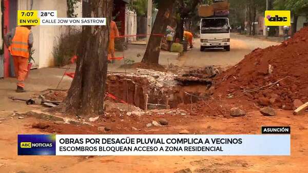 Barrio San Pablo: Vecinos denuncian retraso en obras - ABC Noticias - ABC Color