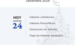 Jubilados y pensionados de la Caja Fiscal hoy cobran sus haberes de setiembre
