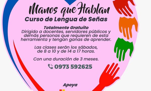Impartirán taller gratuito de lengua de señas en Ciudad del Este c