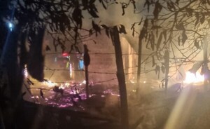 Incendio destruyó por completo una vivienda en Minga Guazú