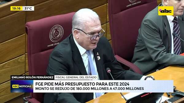 Video: FGE pide 47.000 millones más como ampliación presupuestaria para este 2024 - ABC Noticias - ABC Color