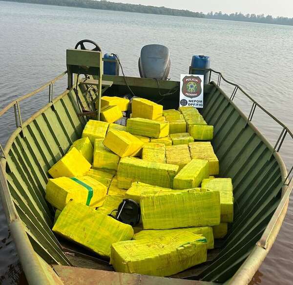 Narcotráfico en la frontera: incautan una tonelada y media de marihuana en el lago Itaipú - ABC en el Este - ABC Color