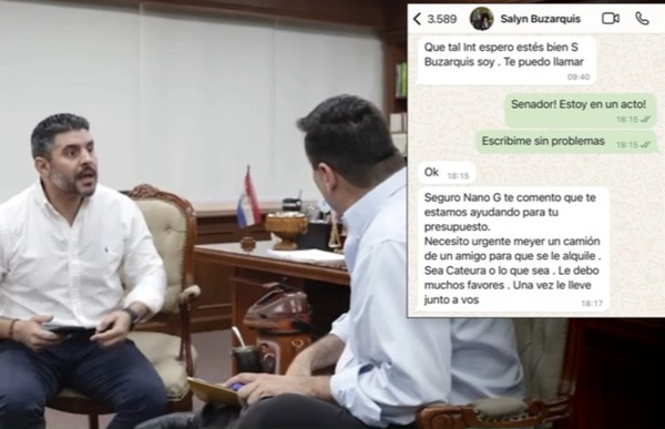 Revelan presunto tráfico de influencia de senador Buzarquis - ADN Digital