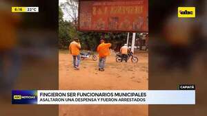 Video: Fingieron ser funcionarios municipales para asaltar una despensa  - ABC Noticias - ABC Color