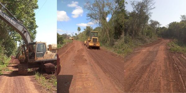 CONTINÚAN A BUEN RITMO LOS TRABAJOS DE MEJORAMIENTO VIAL EN GENERAL ARTIGAS - Itapúa Noticias