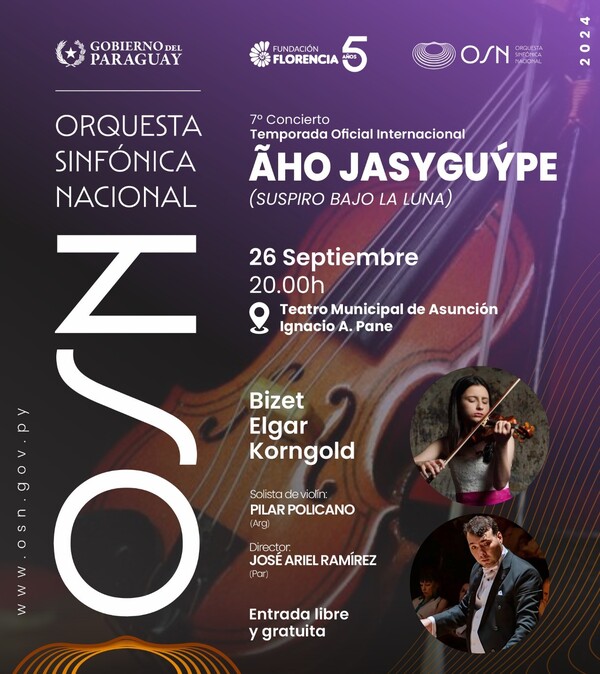 La OSN y la “Fundación Florencia” presentarán concierto “Ãho Yasyguýpe” en el Municipal de Asunción - .::Agencia IP::.