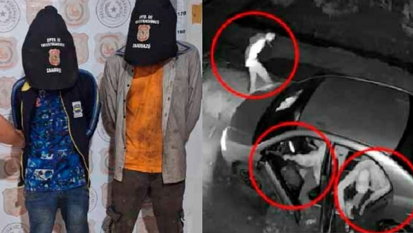Dos detenidos tras robo de vehículo de un policía en Coronel Oviedo - Noticiero Paraguay
