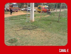 SEXAGENARIO MUERE ELECTROCUTADO EN POSTE DE LA ANDE