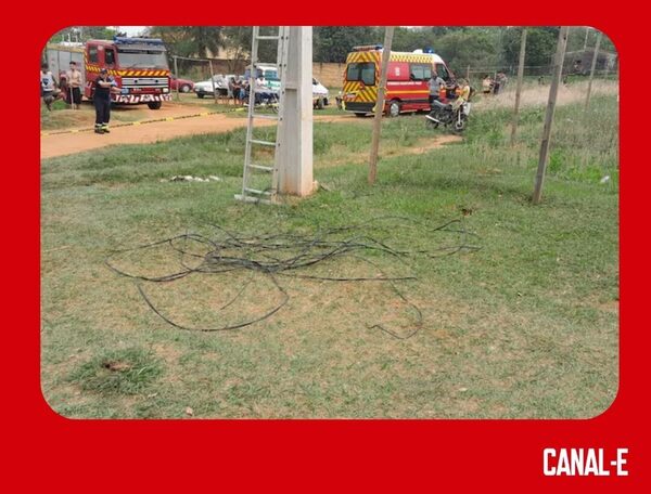 SEXAGENARIO MUERE ELECTROCUTADO EN POSTE DE LA ANDE