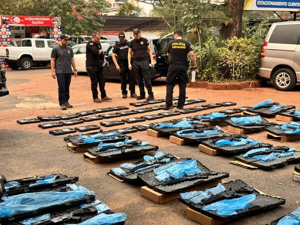 Tráfico de armas: playa de autos se dedicaba comercializar armas de manera ilegal - trece