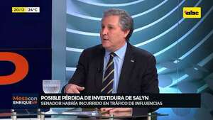 Posible pérdida de investidura de Salyn: no hubo beneficio personal, según Filizzola - Mesa de Periodistas - ABC Color