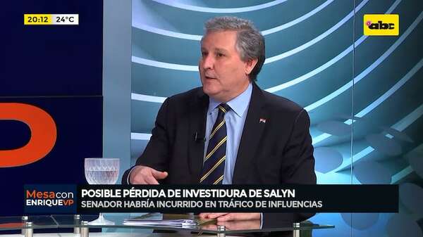 Posible pérdida de investidura de Salyn: no hubo beneficio personal, según Filizzola - Mesa de Periodistas - ABC Color