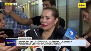 Senadora seguirá usando camioneta de Dirisio: negó que sea para cuestiones particulares - ABC Noticias - ABC Color