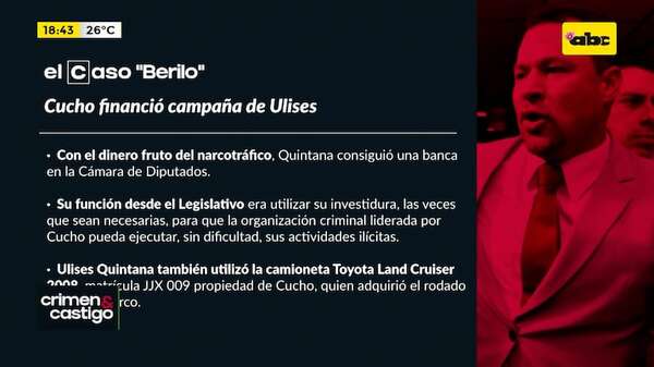 El caso “Berilo”: narcotráfico, lavado de dinero y asociación criminal - Crimen y castigo - ABC Color