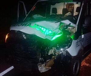 Ambulancia que operaba en Alto Paraná choca y mata a motociclista que circulaba sin luces