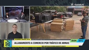 Dos personas serán imputadas por presunto tráfico de armas al Brasil 