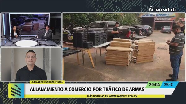 Dos personas serán imputadas por presunto tráfico de armas al Brasil