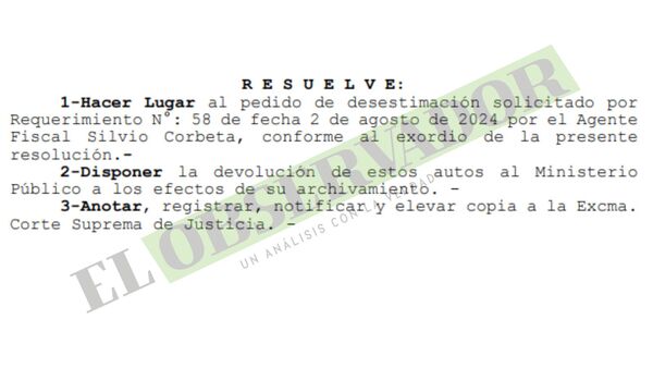 Desestiman denuncia contra exintendenta de Ybycuí