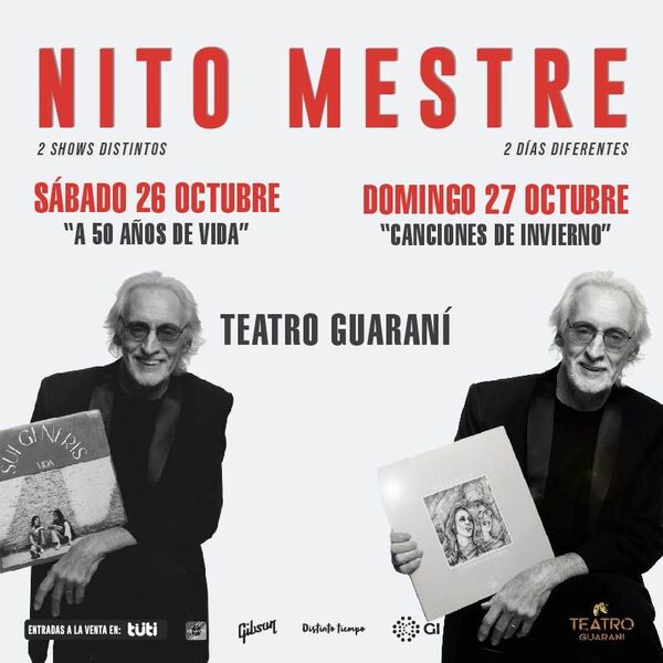Nito Mestre en Asunción: Dos conciertos para celebrar 50 años de buena música • PARAGUAY TV