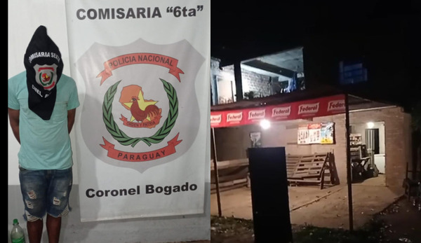 Aprehenden a sospechoso de hurto de 5 millones de guaraníes en Coronel Bogado