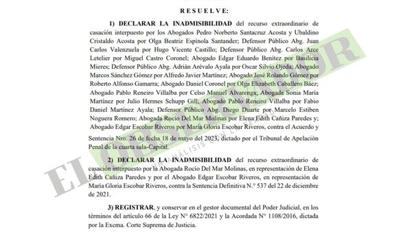 Casación no es de libre formulación, exige concordancia y fundamentación, ratifica Sala Penal