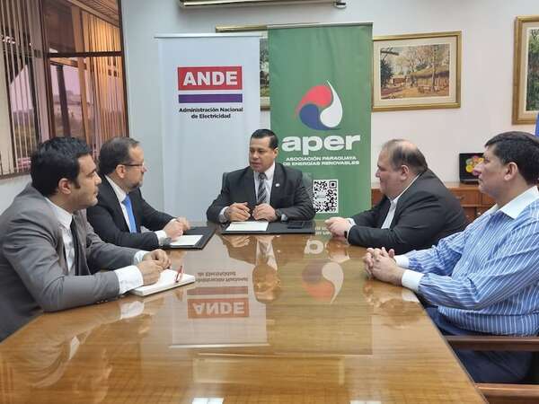 ANDE firma convenio con APER para impulsar energías renovables en Paraguay - Economía - ABC Color