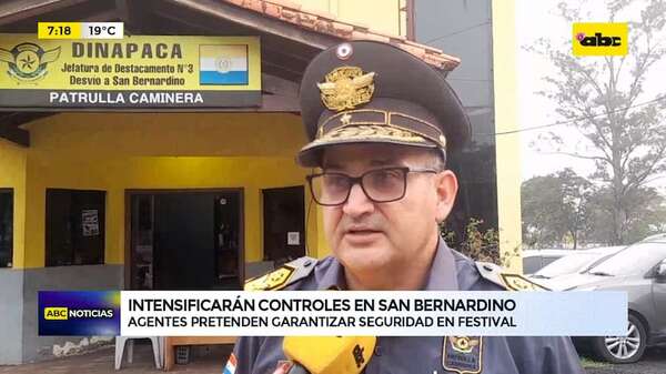 San Bernandino: intensificarán controles durante el fin de semana largo - ABC Noticias - ABC Color