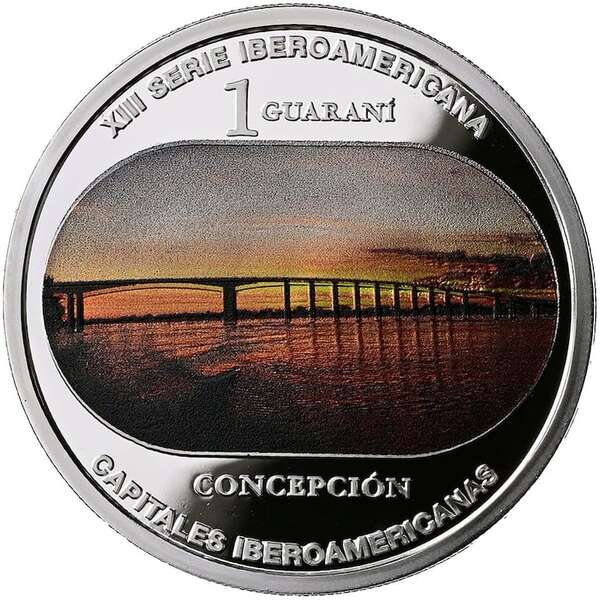 Puente Nanawa de Concepción, inmortalizado en monedas de plata conmemorativas de Iberoamérica - Mundo - ABC Color