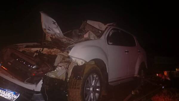 Comisario chocó con móvil volai contra un caballo y murió su acompañante, una mujer de 31 años