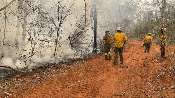 Continúa la lucha contra los incendios en zona Chovoreca