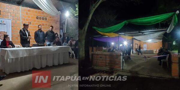 INAUGURARON UN SALÓN MULTIUSO EN EL BARRIO CAMPOS VERDES DE SAN JUAN DEL PARANÁ - Itapúa Noticias