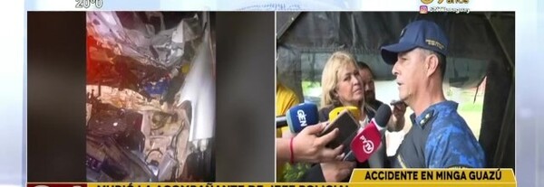 Trágico choque de una camioneta de la policía - SNT