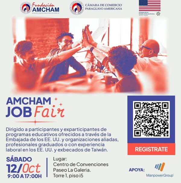 Inscripciones abiertas para AmCham Job Fair: un puente con las grandes oportunidades - .::Agencia IP::.